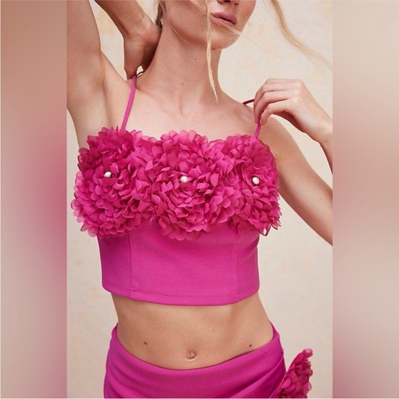 Free People Elliatt Pink Two Piece Floral Set - Picture 2 of 13